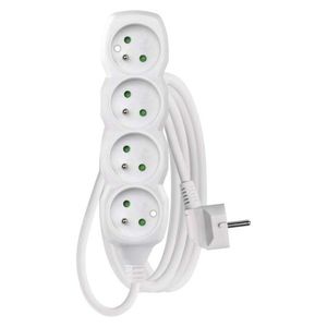 EMOS Prodlužovací kabel se 4 zásuvkami 1, 5 mm² KIKOK 3 m bílý obraz