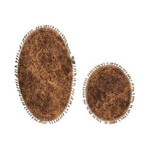 L'essentiel Sada 2 kusů koupelnových předložek Cotton Brown hnědá obraz