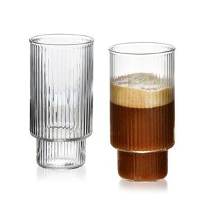 Mondex Sada 4 ks sklenic ELLA STRIPES 400 ml čirá obraz