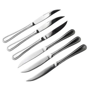 Allesken Sada 6 ks steakových nožů CHAMILE 23 cm stříbrná obraz