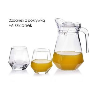 Mondex Sada karafy a 6 sklenic ADEL čirá obraz