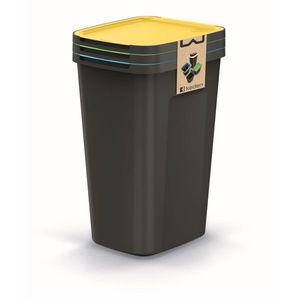 Prosperplast Sada odpadkových košů COMPACTO FLAS 3x 50 L černá obraz