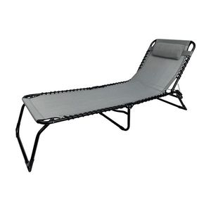 Kontrast Skládací zahradní lehátko Relax šedé obraz