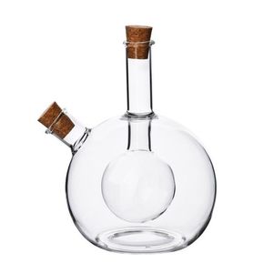 Mondex Skleněná láhev 2v1 PETER na olej 400 ml a ocet 50 ml čirá obraz