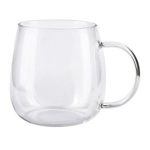 Allesken Skleněný hrnek PETER CLEAR 400 ml čirý obraz