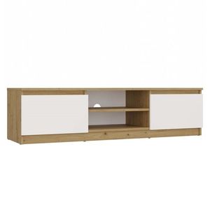 TP Living TV stolek Malwa 140 cm dub artisan/bílý obraz