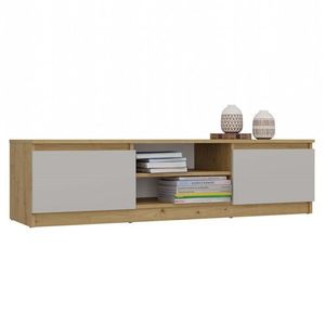 TP Living TV stolek Malwa 140 cm dub artisan/kašmír obraz