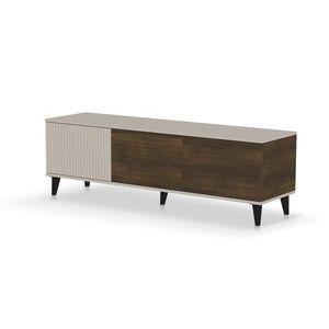 HALMAR TV stolek Random 150 cm kašmír/ořech obraz