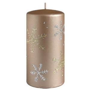 Mondex Vánoční svíčka FROST 17, 5 cm zlatá obraz