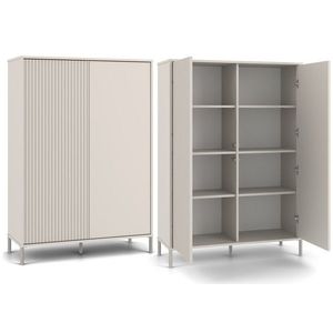TP Living Vitrína KAMARO 2DD 103, 5 cm kašmírová obraz