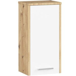 Ak furniture Závěsná koupelnová skříňka Fin 30 cm dub artisan/bílá obraz