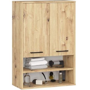 Ak furniture Závěsná koupelnová skříňka Fin W64 2D 64 cm dub artisan obraz