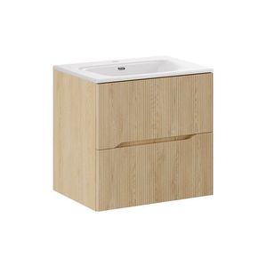 Comad Závěsná skříňka Nordic s umyvadlem 60 cm dub cremona obraz