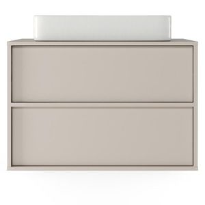 Hector Závěsná skříňka pod umyvadlo Mossy s deskou 80 cm kašmírová obraz