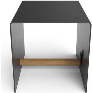 Černý dekorativní kovový/z eko kůže úložný box 32x38x31 cm Bull – LIND DNA obraz