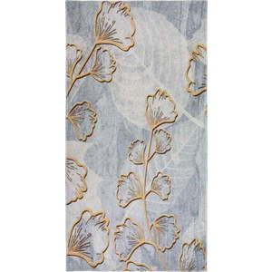 Pratelný běhoun v šedé a zlaté barvě 80x200 cm Dainty – Vitaus obraz