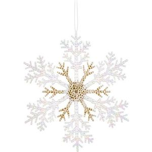 Plastová závěsná vánoční dekorace 25 cm Snowflake – Casa Selección obraz