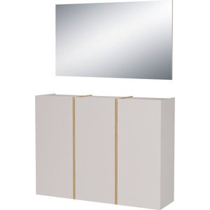 Krémová předsíňová sestava 138x200x37 cm Libbiano – Germania obraz