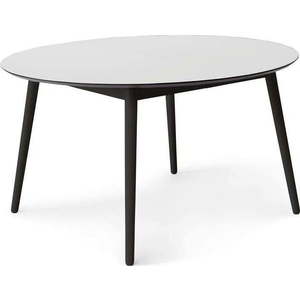 Kulatý rozkládací jídelní stůl s bílou deskou a přídavnou deskou ø 135 cm Meza – Hammel Furniture obraz