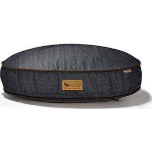 Tmavě modrý pelíšek pro psa ø 90 cm Round Bed Denim Medieval Blue / Dark Chocolate M – P.L.A.Y. obraz