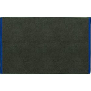Tmavě zelená/modrá koupelnová předložka z bio bavlny 50x80 cm Soft – Mette Ditmer Denmark obraz