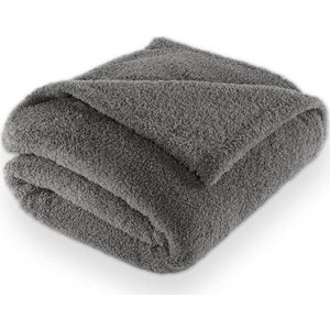 Šedá deka z mikroplyše 150x200 cm Cocoon – Tiseco Home Studio obraz