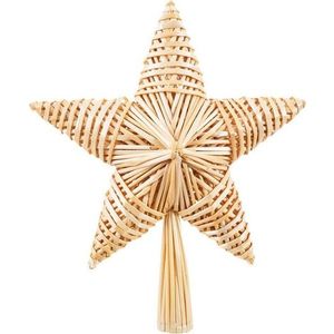 Slaměná špička na stromeček 30 cm Star – Casa Selección obraz