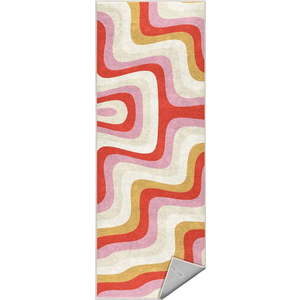 Žlutý/růžový pratelný běhoun 60x230 cm Creamy Raspberry Swirl – Mila Home obraz