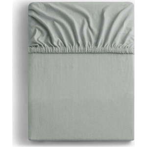 Světle šedé napínací prostěradlo jersey 240x220 cm Amber – Restilo obraz