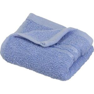 Modrý froté bavlněný ručník 30x50 cm Simple – Casa Selección obraz