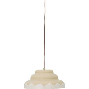 Krémové závěsné svítidlo s kovovým stínidlem ø 40 cm Lacya – Bloomingville obraz