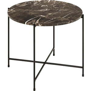 Kulatý odkládací stolek s mramorovou deskou ø 52 cm Avila – Actona obraz
