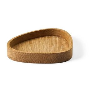 Dekorativní dřevěný úložný box v přírodní barvě 18x16x3 cm Curve M – LIND DNA obraz