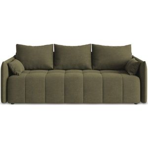 Khaki rozkládací/s úložným prostorem pohovka 225 cm Moku – Makamii obraz