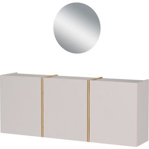 Krémová předsíňová sestava 138x200x27 cm Libbiano – Germania obraz