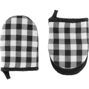 Bavlněné kuchyňské rukavice v sadě 2 ks Gingham – Tiseco Home Studio obraz
