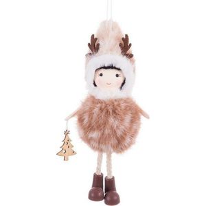 Látková závěsná vánoční dekorace 17 cm Deer Girl – Casa Selección obraz