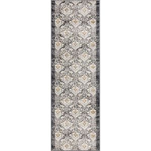 Tmavě šedý/slonovinový běhoun 80x250 cm Soft Viskan – FD obraz