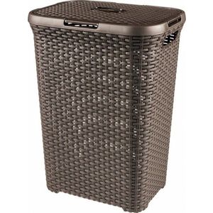 Hnědý koš na prádlo Curver Hamper, 40 l obraz
