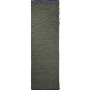 Tmavě zelený jutový běhoun 80x245 cm Notes – Mette Ditmer Denmark obraz