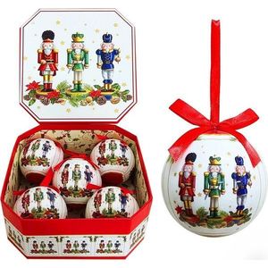 Papírové vánoční koule v sadě 5 ks ø 7, 5 cm Soldiers Memory – Casa Selección obraz