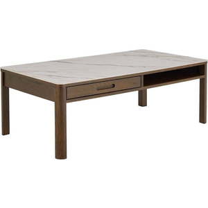 Béžový/tmavě hnědý konferenční stolek s keramickou deskou 70x130 cm Southampton – Actona obraz