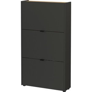 Antracitový výklopný botník 71x127x22 cm Ameca – Germania obraz