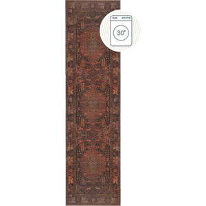 Vínový pratelný běhoun 60x230 cm Nico Global – Flair Rugs obraz