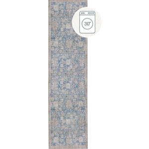 Modrý pratelný běhoun 60x230 cm Orelia Global – Flair Rugs obraz