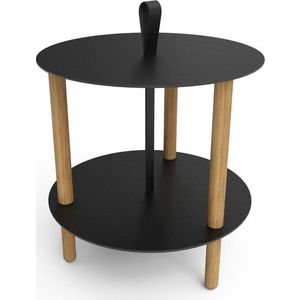 Kulatý odkládací stolek ø 48 cm Strap L Bull – LIND DNA obraz