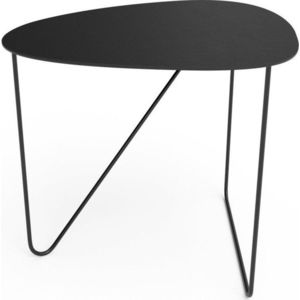 Černý kovový konferenční stolek 37x44 cm Curve M Bull – LIND DNA obraz