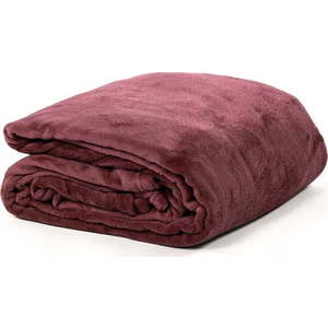 Vínový přehoz z mikroplyše na dvoulůžko 220x240 cm Cosy – Tiseco Home Studio obraz