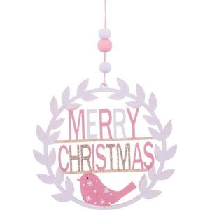 Dřevěná závěsná vánoční dekorace Merry Christmas – Casa Selección obraz