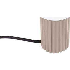 Taupe stolní lampa se skleněným stínidlem (výška 19 cm) Orbital – Nice Lamps obraz